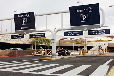 Parking at Phoenix Sky Harbor Airport.