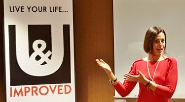 Jodi Low, founder & CEO of U & Improved leadership development company, conducts her Empowerment Series workshop